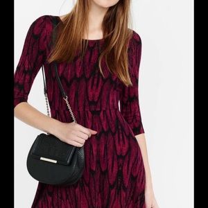 COPY - Express feather skater dresses - RED